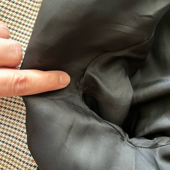 Zara Brown and Black Houndstooth Blazer women’s S - Picture 8 of 11